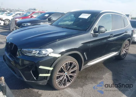 2022 BMW X3 xDrive30I из США, поврежденный, VIN 5UX53DP04N9K79772